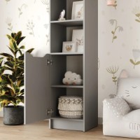 Etajeră MebelStar Lilu 1D 40x40x210cm Grey (MBS-1398) imaginea #2 — magazin online Desire.md