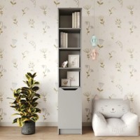 Etajeră MebelStar Lilu 1D 40x40x210cm Grey (MBS-1398) imaginea #3 — magazin online Desire.md