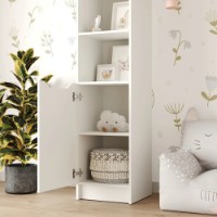 Etajeră MebelStar Lilu 1D 40x40x210cm White (MBS-1315) imaginea #2 — magazin online Desire.md