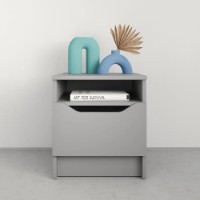 Прикроватная тумба MebelStar Lilu 40x40x44.5cm Grey (MBS-1382) фото №4 — интернет-магазин Desire.md