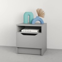 Прикроватная тумба MebelStar Lilu 40x40x44.5cm Grey (MBS-1382)