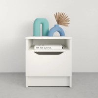 Прикроватная тумба MebelStar Lilu 40x40x44.5cm White (MBS-1311) фото №4 — интернет-магазин Desire.md