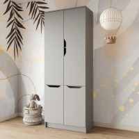 Шкаф MebelStar Lilu 4D 80x40x210cm Grey (MBS-1414)