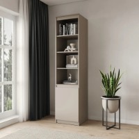 Etajeră MebelStar Neo 1D 50x50x210cm Cashmere (MBS-1154)