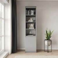 Etajeră MebelStar Neo 1D 50x50x210cm Grey (MBS-1155) imaginea #3 — magazin online Desire.md