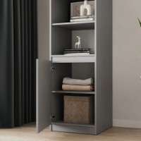 Etajeră MebelStar Neo 1D 50x50x210cm Grey (MBS-1155) imaginea #4 — magazin online Desire.md