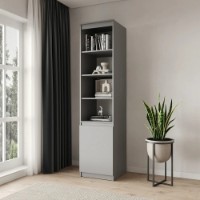 Etajeră MebelStar Neo 1D 50x50x210cm Grey (MBS-1155)