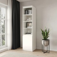 Etajeră MebelStar Neo 1D 50x50x210cm White (MBS-1150)