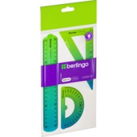 Set de rigle Berlingo Radiance 3pcs Blue/Green (RS_10120) imaginea #2 — magazin online Desire.md