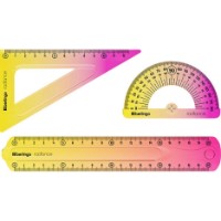 Set de rigle Berlingo Radiance 3pcs Yellow/Pink (RS_10320)