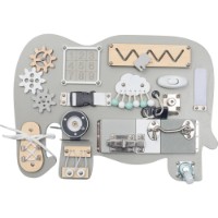 Busy Board Baby Mix Elephant Wood Montessori (58309)