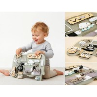 Busy Board Baby Mix Elephant Wood Montessori (58309) imaginea #2 — magazin online Desire.md