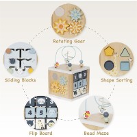 Busy Board Baby Mix Montessori Wood (58894) imaginea #8 — magazin online Desire.md