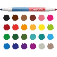Set carioci Carioca BiColor 12pcs (42265) imaginea #2 — magazin online Desire.md
