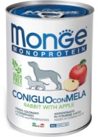 Hrană umedă pentru câini Monge Monoprotein Rabbit/Apple 400g