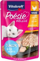 Hrană umedă pentru pisici Vitakraft Poesie Delice Junior Chicken 85g 23pcs (36668)