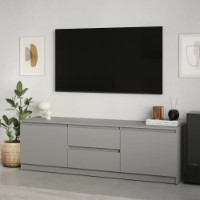 Comodă TV MebelStar Neo 2S2D 150x43x53cm Grey (MBS-1256)