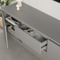 Comodă TV MebelStar Neo 2S2D 150x43x53cm Grey (MBS-1256) imaginea #3 — magazin online Desire.md