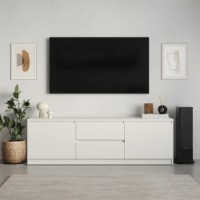 Comodă TV MebelStar Neo 2S2D 150x43x53cm White (MBS-1250) imaginea #3 — magazin online Desire.md