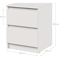 Прикроватная тумба MebelStar Neo 40x43x53cm Cashmere (MBS-1184) фото №2 — интернет-магазин Desire.md