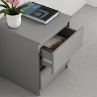 Прикроватная тумба MebelStar Neo 40x43x53cm Grey (MBS-1182) фото №2 — интернет-магазин Desire.md