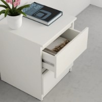 Прикроватная тумба MebelStar Neo 40x43x53cm White (MBS-1004) фото №2 — интернет-магазин Desire.md
