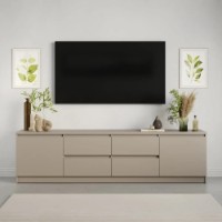 Comodă TV MebelStar Neo 4S2D 200x43x53cm Cashmere (MBS-1012) imaginea #2 — magazin online Desire.md