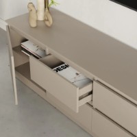 Comodă TV MebelStar Neo 4S2D 200x43x53cm Cashmere (MBS-1012) imaginea #3 — magazin online Desire.md