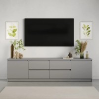 Comodă TV MebelStar Neo 4S2D 200x43x53cm Grey (MBS-1266) imaginea #4 — magazin online Desire.md