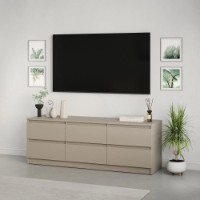 Comodă TV MebelStar Neo 6S 150x43x53cm Cashmere (MBS-1282)