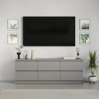 Тумба под ТВ MebelStar Neo 6S 150x43x53cm Grey (MBS-1285) фото №3 — интернет-магазин Desire.md
