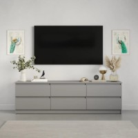 Тумба под ТВ MebelStar Neo 6S 180x43x53cm Grey (MBS-1295) фото №4 — интернет-магазин Desire.md