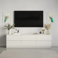 Тумба под ТВ MebelStar Neo 6S 180x43x53cm White (MBS-1288) фото №2 — интернет-магазин Desire.md