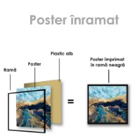 Pictură ArtShop Gold & Blue Marble 100x100cm (PFLD20-LL) imaginea #2 — magazin online Desire.md