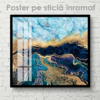 Pictură ArtShop Gold & Blue Marble 40x40cm (PFLD20-XL) imaginea #3 — magazin online Desire.md