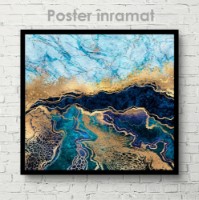 Pictură ArtShop Gold & Blue Marble 40x40cm (PFLD20-XL-L) imaginea #3 — magazin online Desire.md