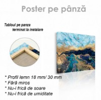 Pictură ArtShop Gold & Blue Marble 40x40cm (PFLD20-XL-PL) imaginea #2 — magazin online Desire.md