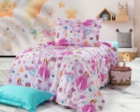 Lenjerie de pat Cottony Poplin Anabella Violet/Turcuaz 1P (273272/005823)