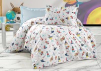 Постельное бельё Cottony Poplin Avioane/Turcuaz Nr 59 1P (564301-005823)