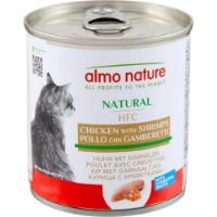 Hrană umedă pentru pisici Almo Nature Natural Chicken/Shrimps 280g