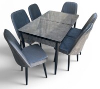 Set mobilă pentru bucătărie Magnusplus Loft Aris Antasit/Kare Gold Babyface 11Grey