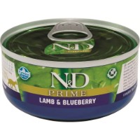 Hrană umedă pentru pisici Farmina N&D Prime Lamb & Blueberry 70g