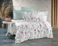 Постельное бельё Cottony Poplin Pasarele Roz/Smarald Nr 66 2E (752864/221239)