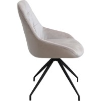 Scaun Deco Aqua Catifea Beige imaginea #3 — magazin online Desire.md