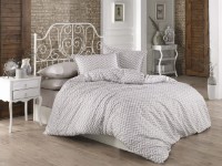 Lenjerie de pat Cottony Poplin Zigzag bej/Latte 2E (1792-3/217046)