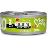 Hrană umedă pentru pisici Disugual Mini Me N20 Sterilized Quail 12x85g