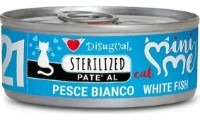 Hrană umedă pentru pisici Disugual Mini Me N21 Sterilized Fish White 12x85g