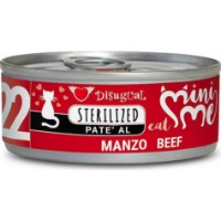 Hrană umedă pentru pisici Disugual Mini Me N22 Sterilized Beef 12x85g