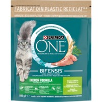 Hrană uscată pentru pisici Purina One Indoor Bifensis Turkey 750g 