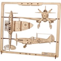 3D-puzzle UGears 2.5D Framed Fighter Plane  imaginea #6 — magazin online Desire.md
